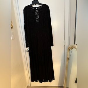 Torrid Empire collection black lace sheer dress size 1